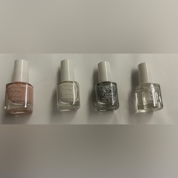 New L.A.Colors French Tip Manicure Set 8 Pieces All is Bright Nail Polish - Picture 12 of 15
